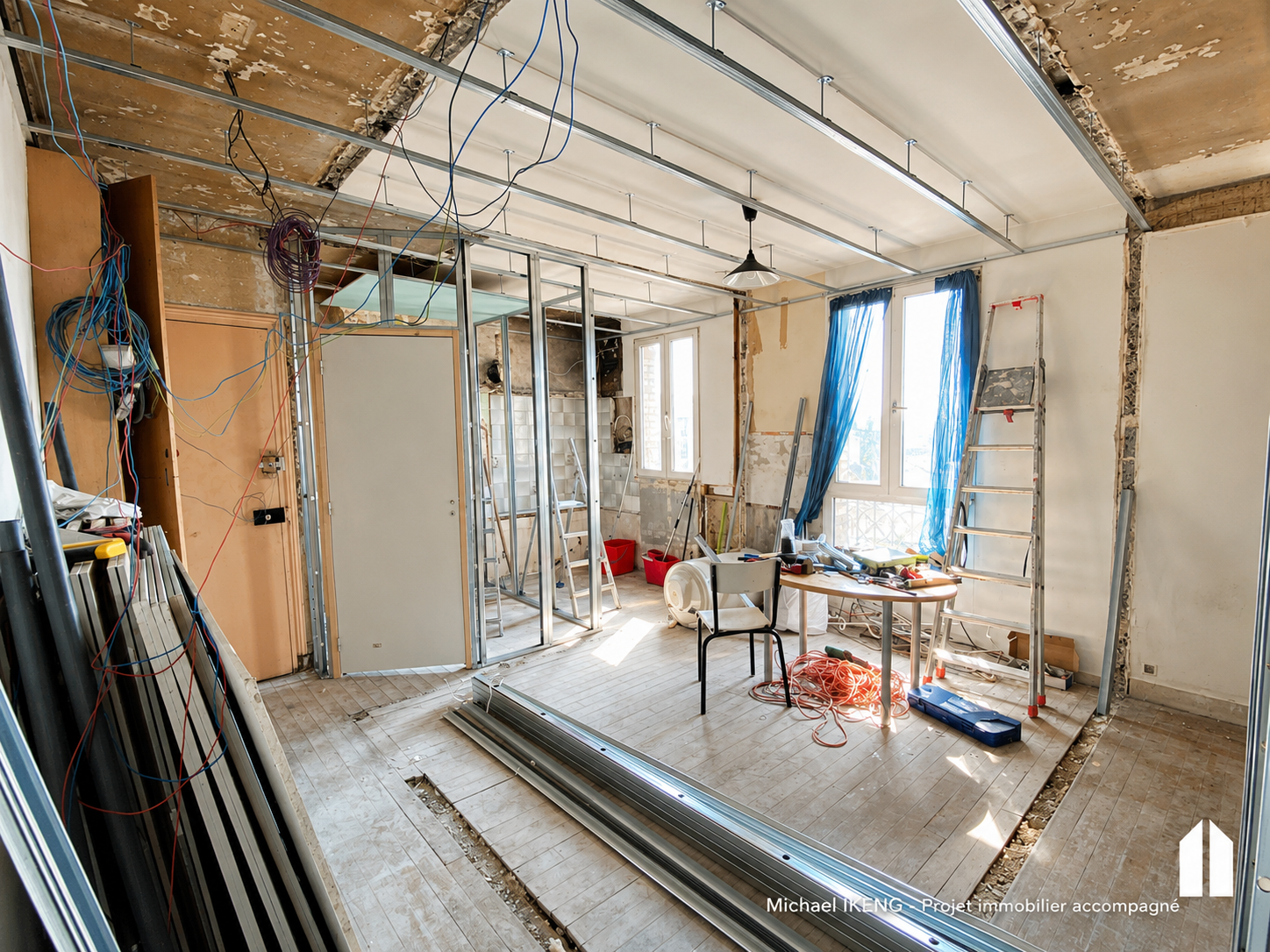 Appartement en démolition / restructuration lourde à Paris Est